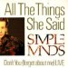 Simple Minds - All The Things She Said -