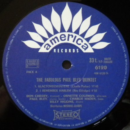 Album du siècle du mois : The Fabulous Paul Bley Quintet